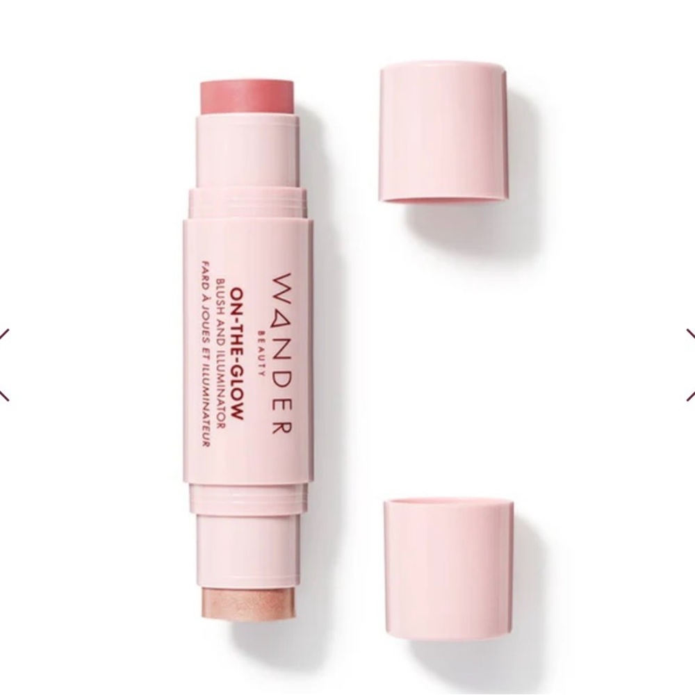 Wander Beauty Dual Blush and Illuminator Stick - Coral Rose & Nude Glow